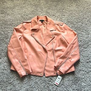 Inc Pink Pleather Jacket